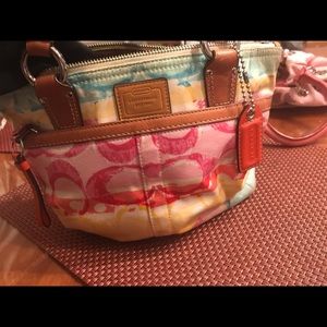 Rainbow coach bag